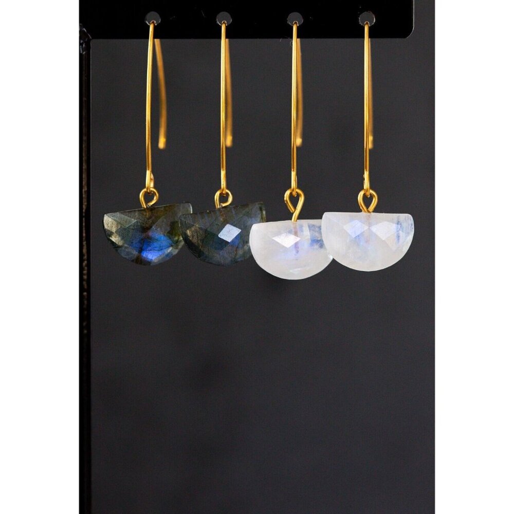 Labradorite GORGEOUS Dangle Earring Unique Labradorite Threader Earrings Gift